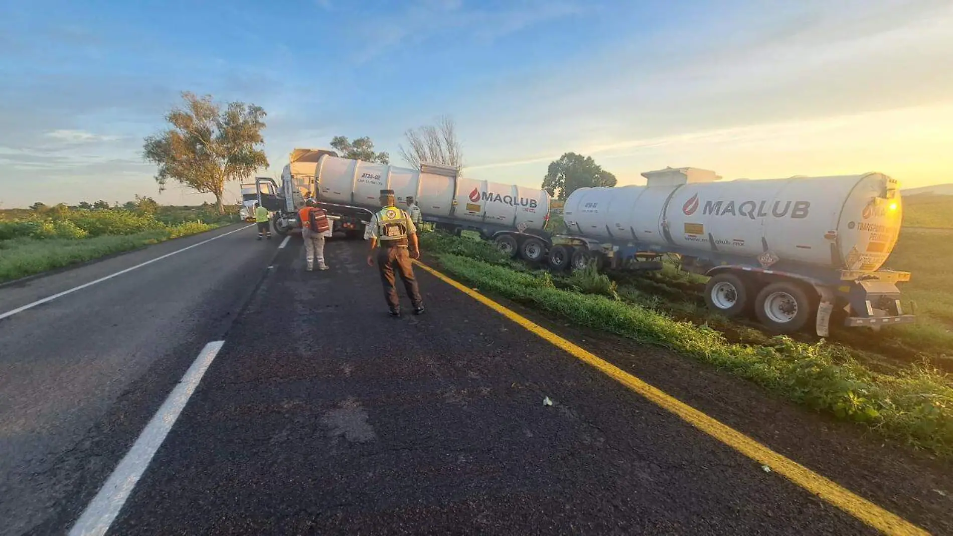 accidente autopista combustible